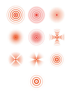 抽象圆环矢量插画