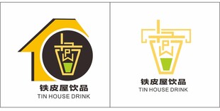 铁皮屋饮品logo