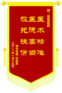 医术精准医德高尚锦旗