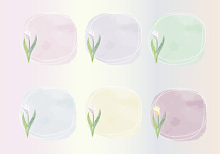 花文字框