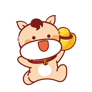 小萌马卡通插画表情包