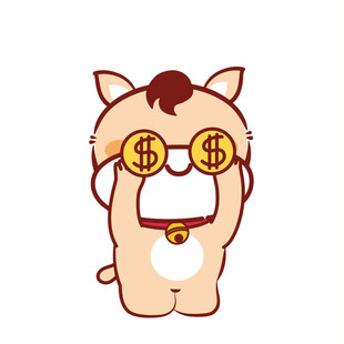 小萌马卡通插画表情包