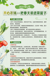 蔬菜介绍海报