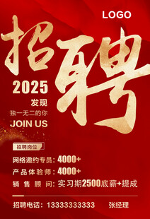 招聘海报图片