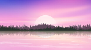 湖边风景