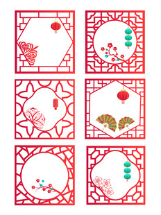 窗花花纹