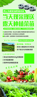 果蔬生鲜展架易拉宝