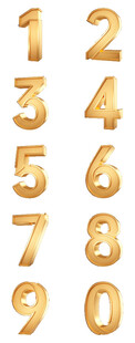 金色数字