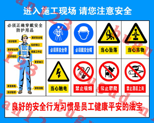 进入施工现场 请您注意安全