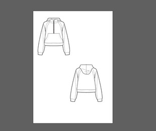 服装款式矢量图