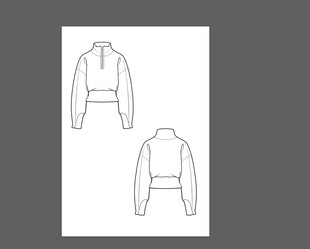 服装款式矢量图