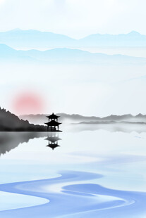 国潮古风山水