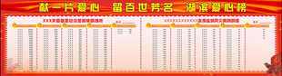 爱心捐款榜