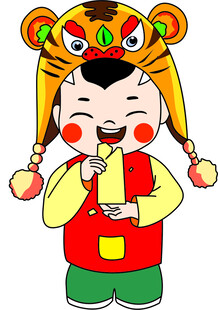 卡通小孩
