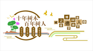 学校办公室文化墙