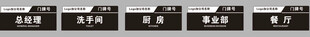 亚克力双层科室牌
