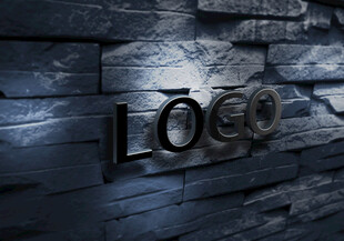 墙面logo样机