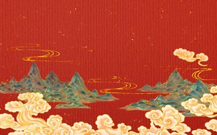 红色展板海报