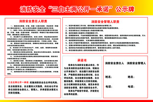 消防安全公示牌