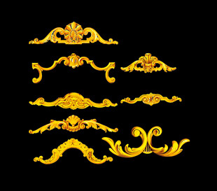 金色花纹