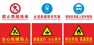 线体提示标识