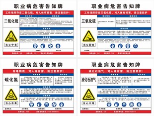 职业病危害告知牌