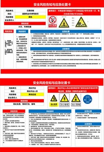 安全风险告知  应急处置卡