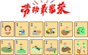 劳动最光荣  一粒米的故事