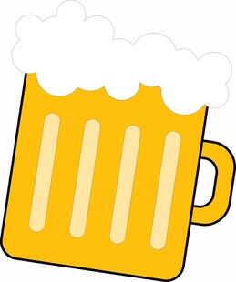 卡通啤酒