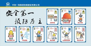 安全漫画展板 