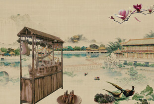 工笔中国风画分层素材 