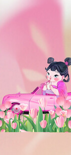 女神节海报背景分层图