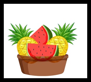 手绘水果