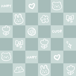 小熊棋盘格