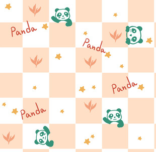 棋盘格熊猫