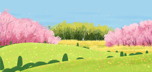 插画春季背景