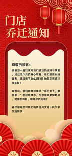 门店乔迁海报