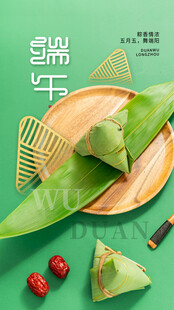 简约大气端午节摄影图海报