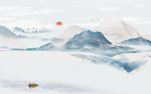 水墨山水背景