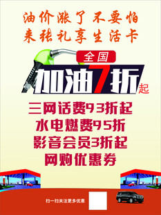 加油站海报