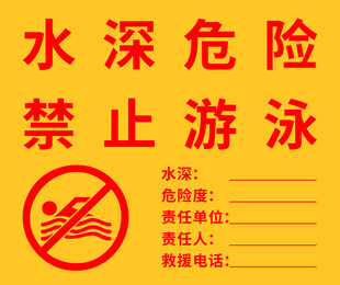 禁止游泳