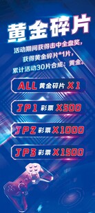 黄金碎片展架版面