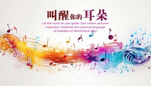 音符海报素材
