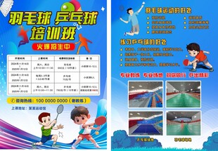 羽乒宣传单