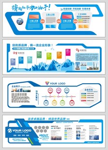 企业文化墙公司形象展板背景墙