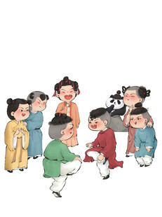 多人脚斗娃