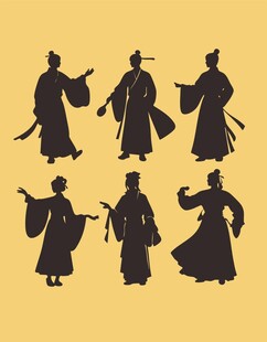 古风人物剪影