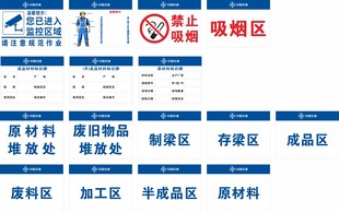 钢筋场标识标牌