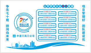 中建三局 三公司 文化墙 企业