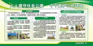 爱护公共环境宣传展板